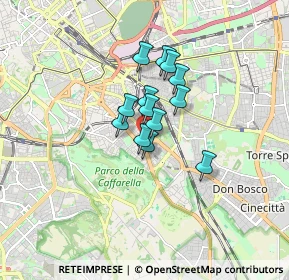 Mappa Via Numitore, 00181 Roma RM, Italia (1.07308)