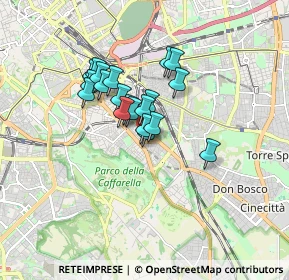 Mappa Via delle Vestali, 00181 Roma RM, Italia (1.2605)
