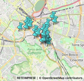 Mappa Via delle Vestali, 00181 Roma RM, Italia (1.115)