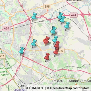 Mappa Via Santa Maria di Licodia, 00133 Roma RM, Italia (3.38154)