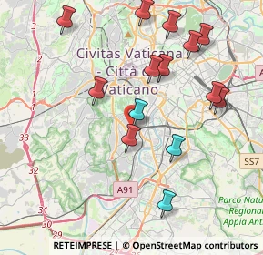 Mappa Via di Monte Verde, 00153 Roma RM, Italia (4.40357)