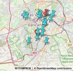 Mappa Via di Monte Verde, 00153 Roma RM, Italia (3.12833)