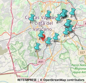 Mappa Via di Monte Verde, 00153 Roma RM, Italia (4.33412)