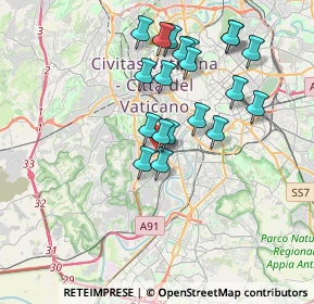 Mappa Via di Monte Verde, 00153 Roma RM, Italia (3.5985)