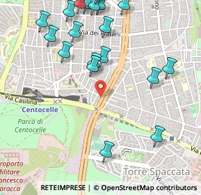 Mappa Via delle Mimose, 00172 Roma RM, Italia (0.692)