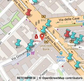 Mappa Piazza Cesare Cantù, 00181 Roma RM, Italia (0.1015)
