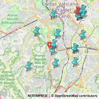 Mappa Via Vincenzo Tizzani, 00151 Roma RM, Italia (2.66235)