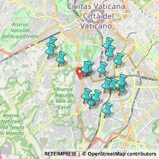 Mappa Via Vincenzo Tizzani, 00151 Roma RM, Italia (1.75706)