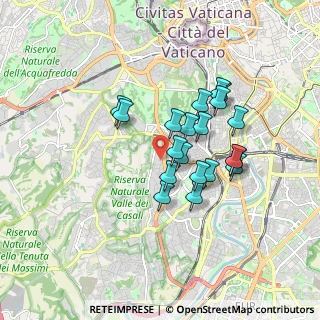 Mappa Via Vincenzo Tizzani, 00151 Roma RM, Italia (1.4855)