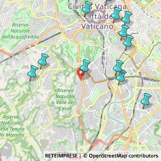 Mappa Via Vincenzo Tizzani, 00151 Roma RM, Italia (2.9525)