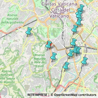 Mappa Via Vincenzo Tizzani, 00151 Roma RM, Italia (2.62643)