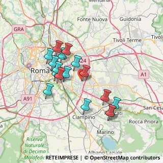 Mappa Via dei Canarini, 00169 Roma RM, Italia (6.81118)