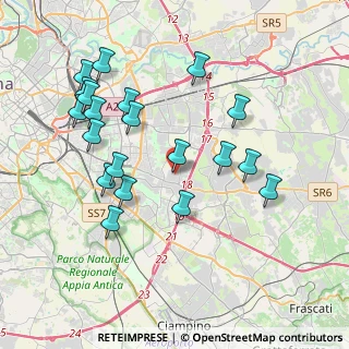 Mappa Via dei Canarini, 00169 Roma RM, Italia (4.243)
