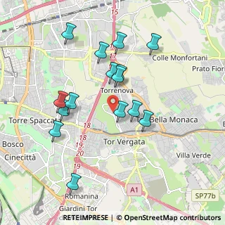 Mappa Via Euterpe, 00133 Roma RM, Italia (1.93933)