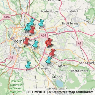 Mappa Via Euterpe, 00133 Roma RM, Italia (6.92083)