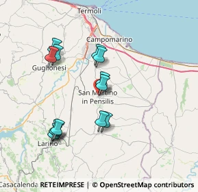 Mappa 86046 San Martino in Pensilis CB, Italia (7.26769)