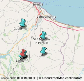 Mappa 86046 San Martino in Pensilis CB, Italia (8.8755)