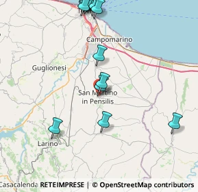 Mappa 86046 San Martino in Pensilis CB, Italia (11.6295)