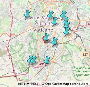 Mappa Circonvallazione Gianicolense, 00149 Roma RM, Italia (3.88917)