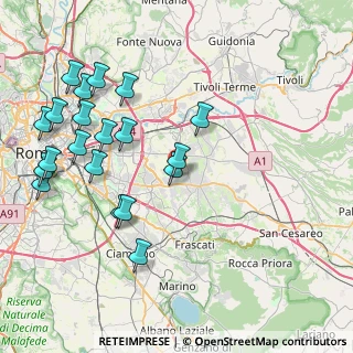 Mappa Via Aci Castello, 00133 Roma RM, Italia (9.8735)