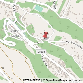 Mappa Via di Santa Maria, 29, 00010 Gallicano nel Lazio, Roma (Lazio)