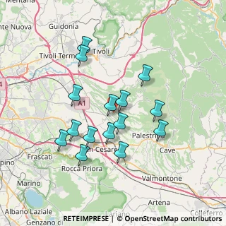 Mappa Via Santa Maria, 00010 Gallicano Nel Lazio RM, Italia (6.88)