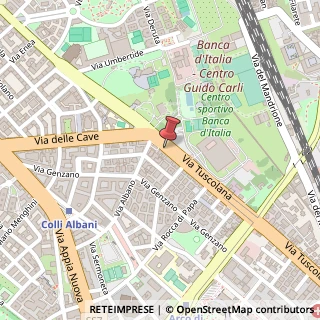 Mappa Via Tuscolana, 442, 00181 Roma, Roma (Lazio)