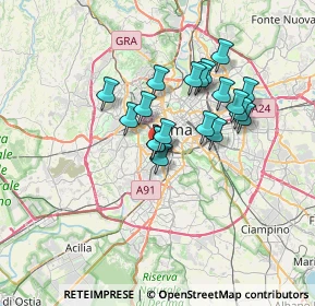 Mappa Via Gregorio Ricci Curbastro, 00149 Roma RM, Italia (5.72947)