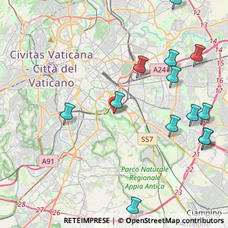Mappa Via Vittorio Fiorini, 00179 Roma RM, Italia (5.88846)