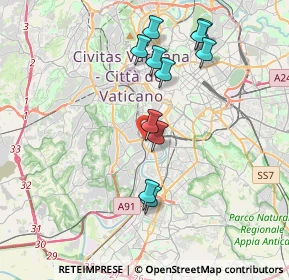 Mappa Via del Fornetto, 00149 Roma RM, Italia (3.84636)