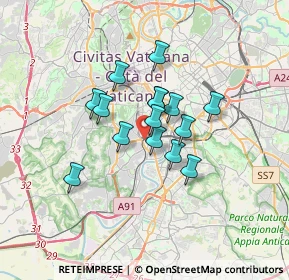 Mappa Via del Fornetto, 00149 Roma RM, Italia (2.492)