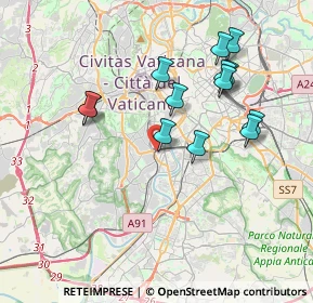 Mappa Via del Fornetto, 00149 Roma RM, Italia (3.81077)