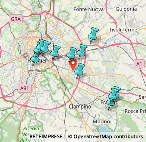 Mappa Via Biagio Bartalini, 00172 Roma RM, Italia (7.31)