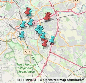 Mappa Via Biagio Bartalini, 00172 Roma RM, Italia (3.01385)