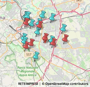 Mappa Via Biagio Bartalini, 00172 Roma RM, Italia (3.4715)