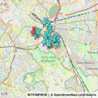 Mappa Via Adolfo Omodeo, 00182 Roma RM, Italia (1.03267)