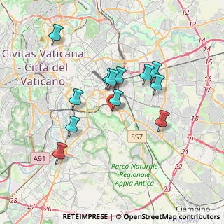Mappa Via Adolfo Omodeo, 00182 Roma RM, Italia (3.42083)