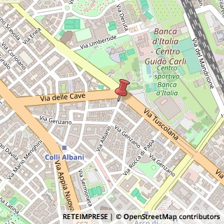 Mappa Via Albano, 11, 00179 Roma, Roma (Lazio)