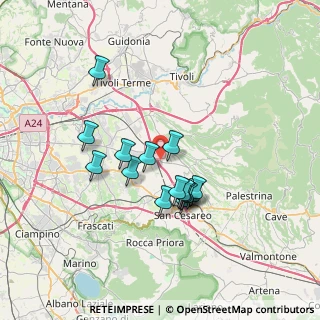 Mappa SP13C, 00010 Gallicano nel Lazio RM, Italia (6.114)