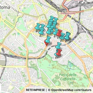 Mappa Via Caulonia, 00183 Roma RM, Italia (0.738)