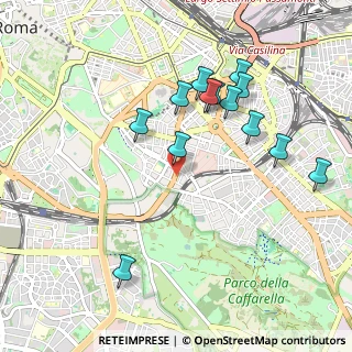 Mappa Via Caulonia, 00183 Roma RM, Italia (1.04077)