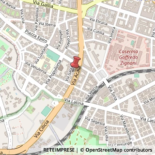 Mappa Via Acaia, 50, 00183 Roma, Roma (Lazio)