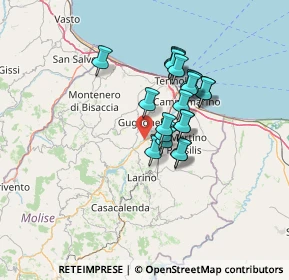 Mappa Contrada Macinella FondoValle Biferno Km. 66+400, 86035 Larino CB, Italia (10.5725)