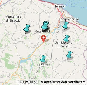 Mappa Contrada Macinella FondoValle Biferno Km. 66+400, 86035 Larino CB, Italia (6.06143)