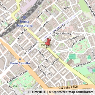 Mappa Via Tuscolana, 310, 00181 Roma, Roma (Lazio)