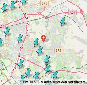 Mappa Via Ispica, 00133 Roma RM, Italia (6.9855)