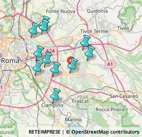 Mappa Via Ispica, 00133 Roma RM, Italia (7.26545)