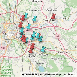Mappa Via Ispica, 00133 Roma RM, Italia (7.21889)