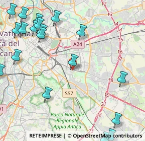 Mappa Via Orazio Pierozzi, 00177 Roma RM, Italia (6.5335)