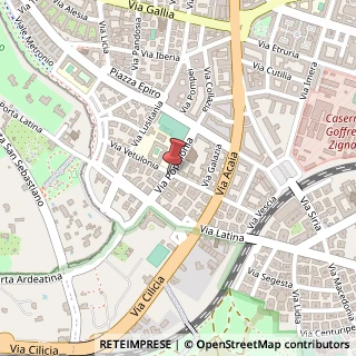 Mappa Via vetulonia 12/b, 00183 Roma, Roma (Lazio)